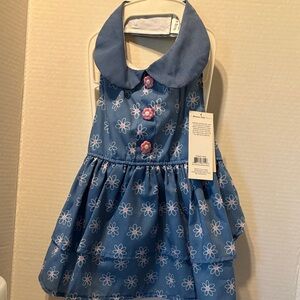 Blue Floral Dog Dress